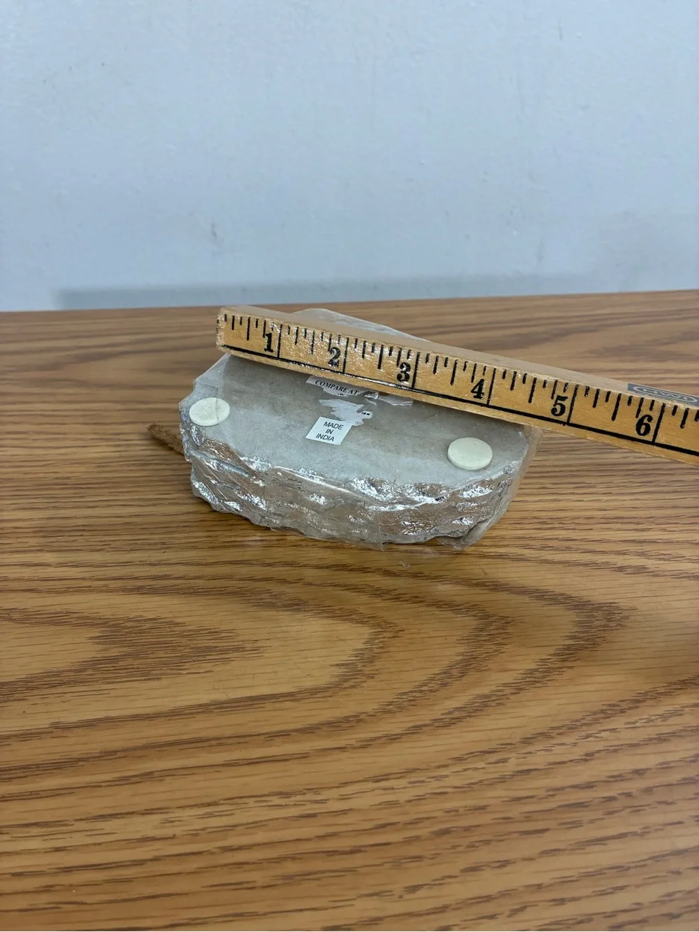 Marble Coasters with Silver Edge Set of 4